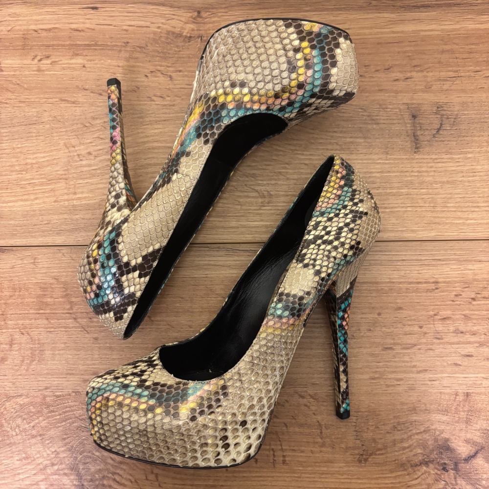 DOLCE & GABBANA Python Platform Pump Shoes Snakes… - image 8